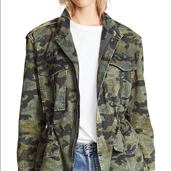 DL1961 Beekman Military Jacket Camo Print XS - Picture 5 of 12